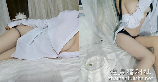 独家定制:最危险的生日礼物!「美乳妹」穿衬衫帮你庆生…!-伊尤台