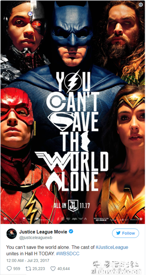 【电影快讯】改变风格?《正义联盟》最新海报呈现更丰富色彩!-伊尤台