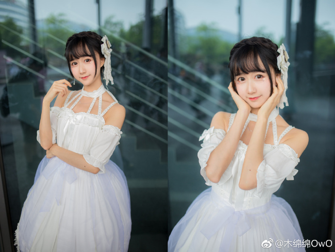 51妹子图@木绵绵OwO 这样纯白的绵绵为啥能那么可爱呢?-伊尤台